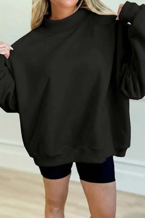 Black Mockneck Top ETA Oct