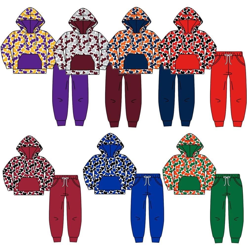 Boys camo jogger sets