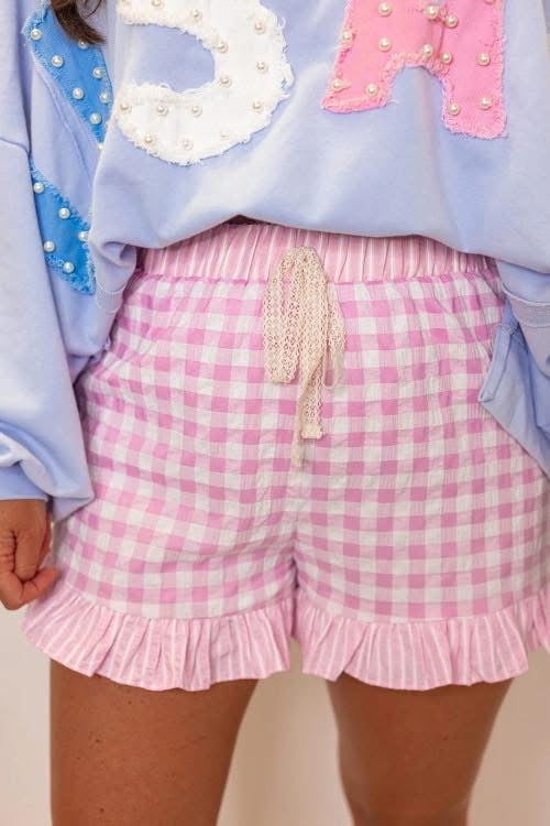 gingham shorts