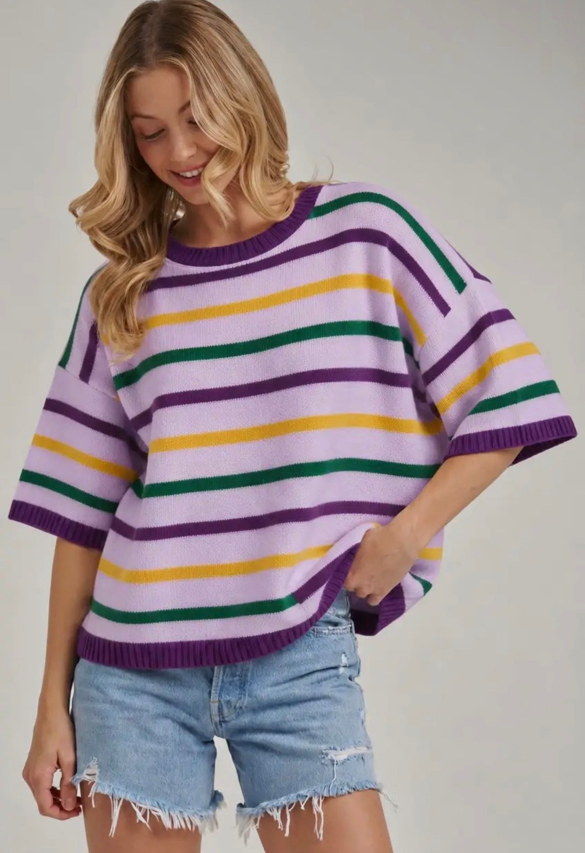 Mardi Gras loose fit sweater eta DEC