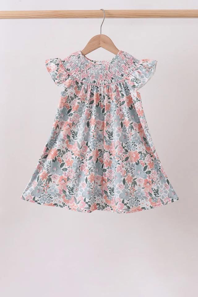Floral smock dress