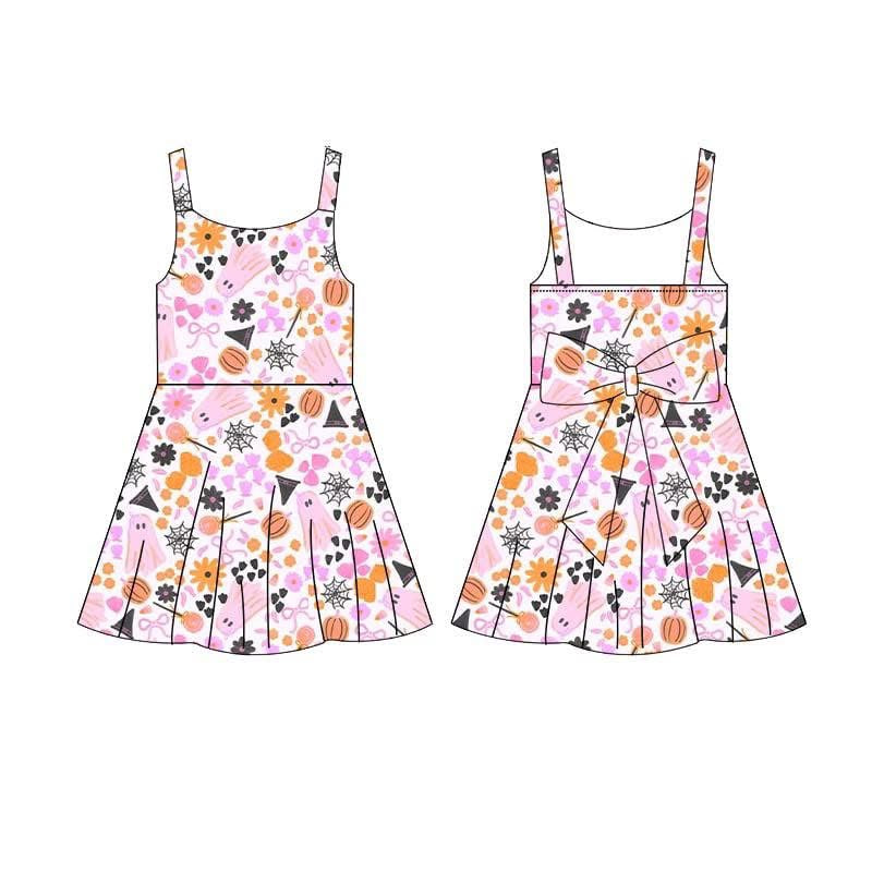 Bow back Halloween athletic pink ghosts eta sept