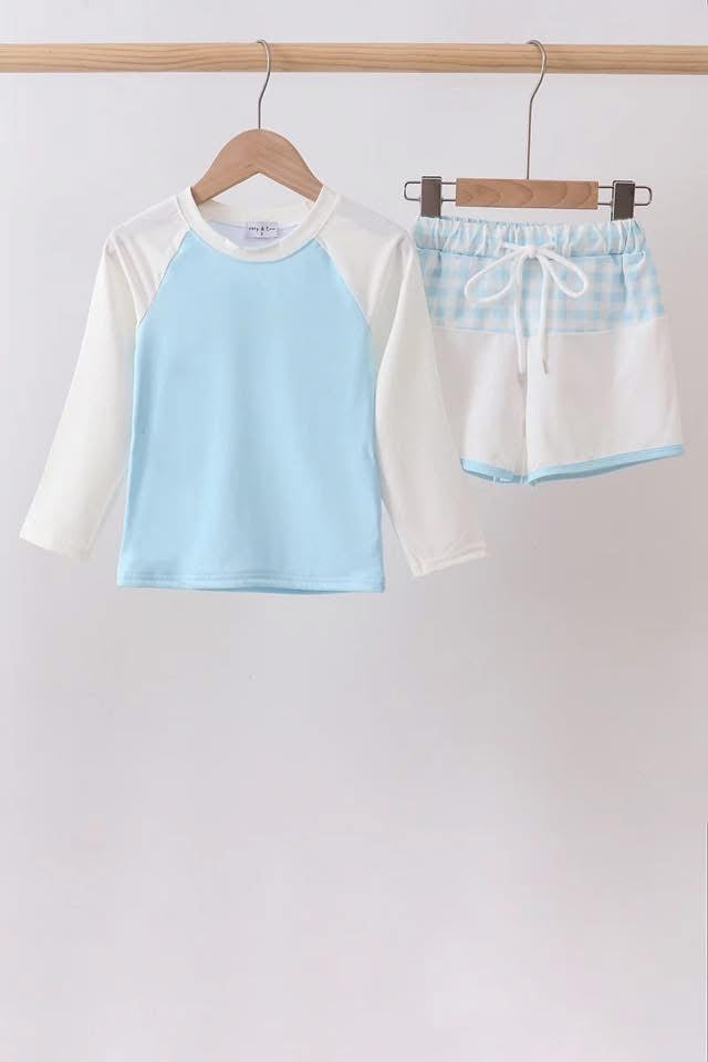Baby blue swim set