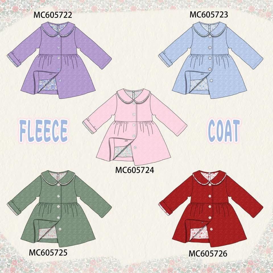 Fleece peacoat