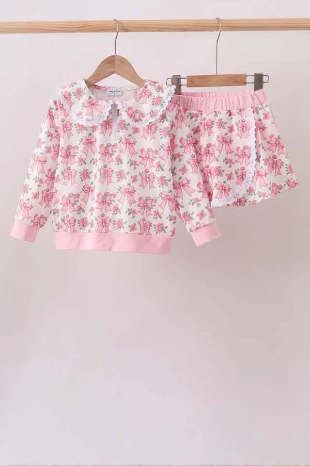 Roses and bows skort set