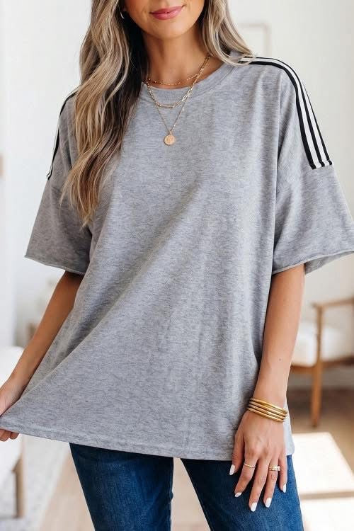 Oversized gray top eta Aug