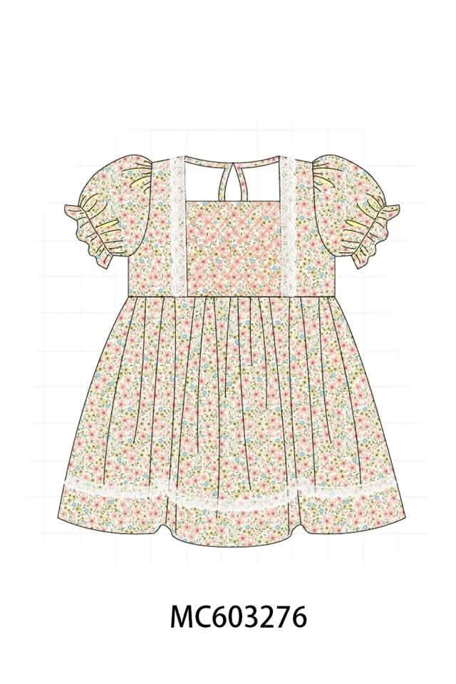 Floral smock dress