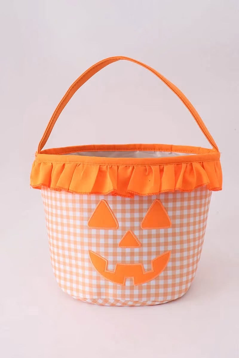Orange pumpkin bucket