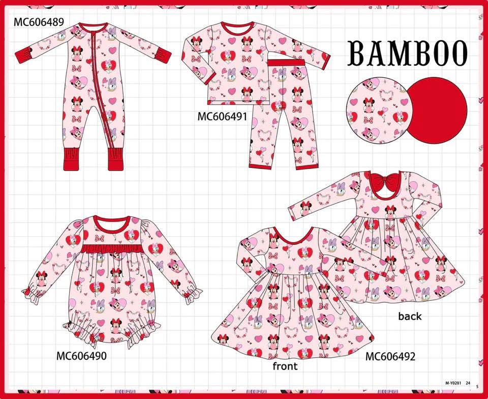 Minnie hearts bamboo