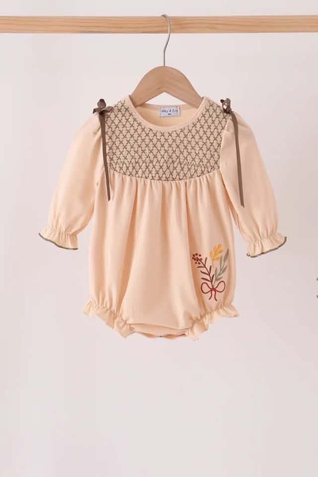 Smocked fall bubble