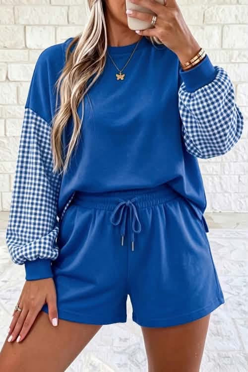 Gingham Sleeve Set ETA Oct