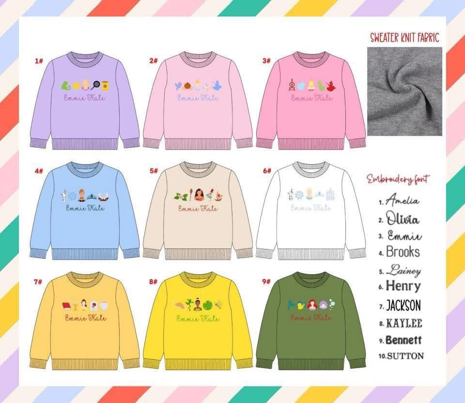 Princess Embroidery ETA Nov