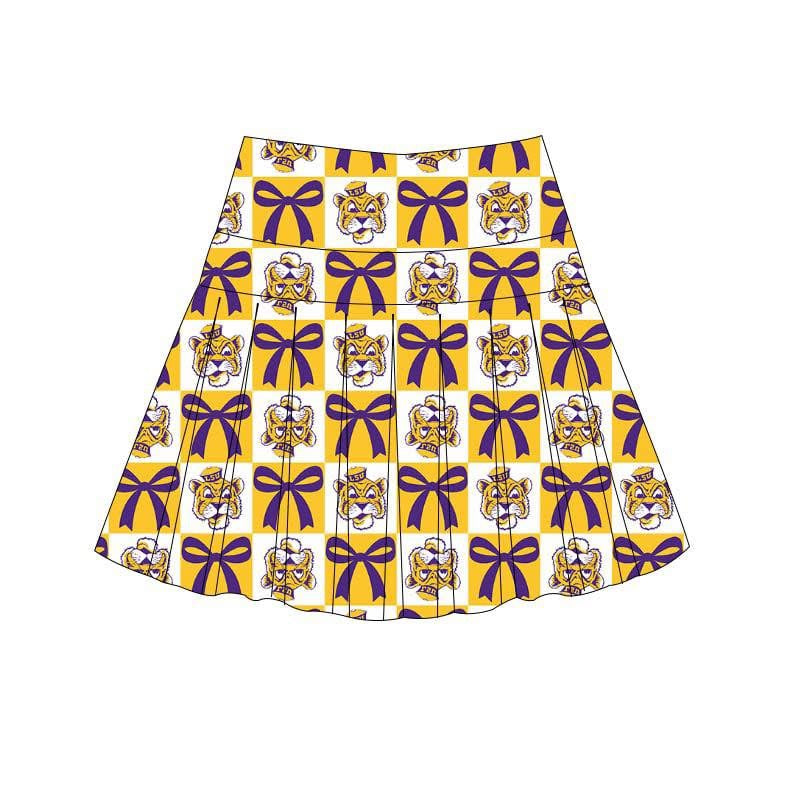 Tiger pleated athletic skort eta august
