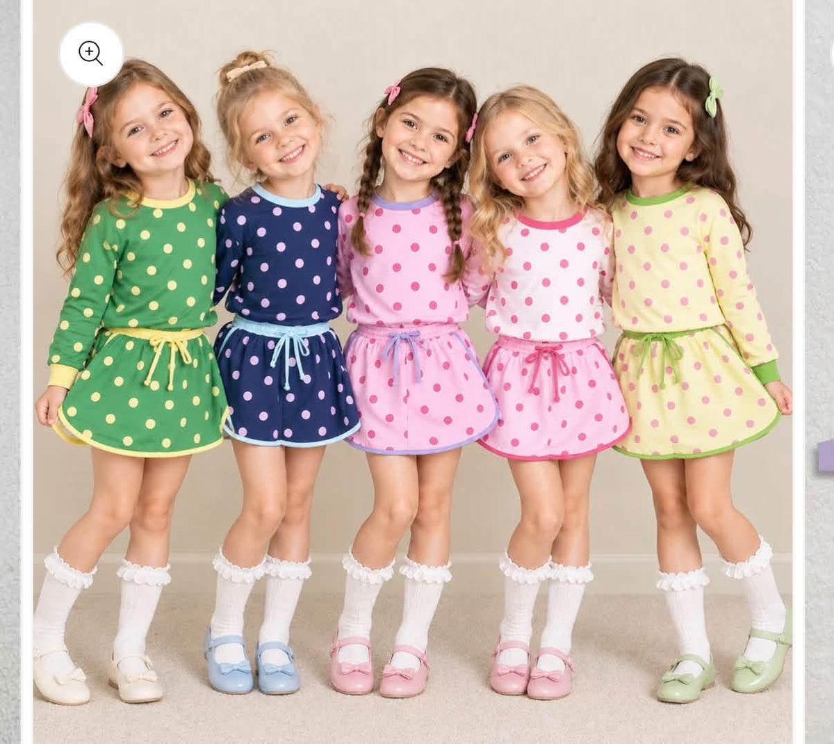 Girly polka dot set eta 2 weeks
