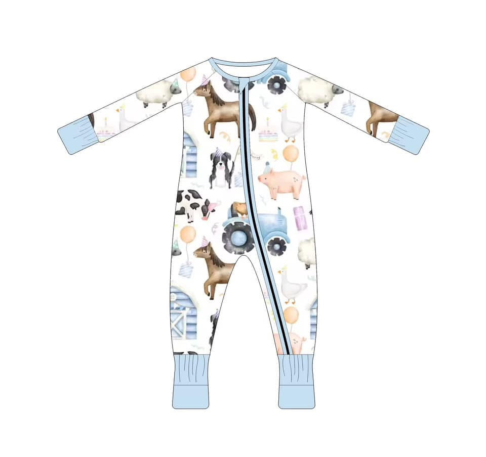 Summer Bamboo Blue Farm