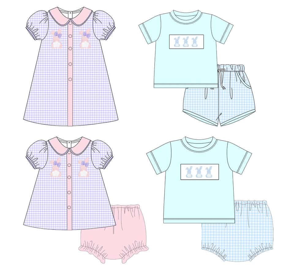 Bunny gingham dress eta march
