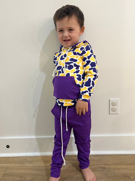 Purple and Gold camo sets