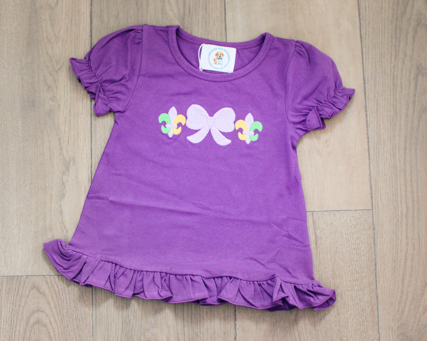 Mardi bow ruffle shirt