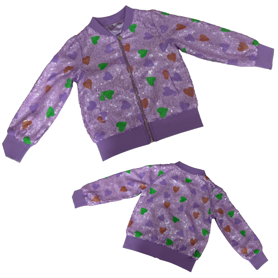 Custom sequin Mardi stars jacket