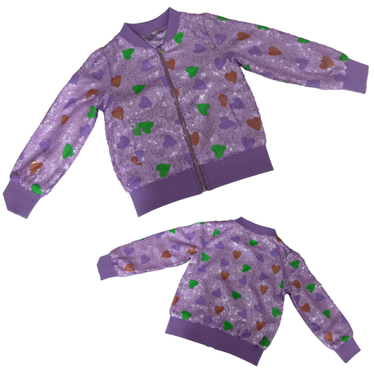 Custom sequin Mardi stars jacket