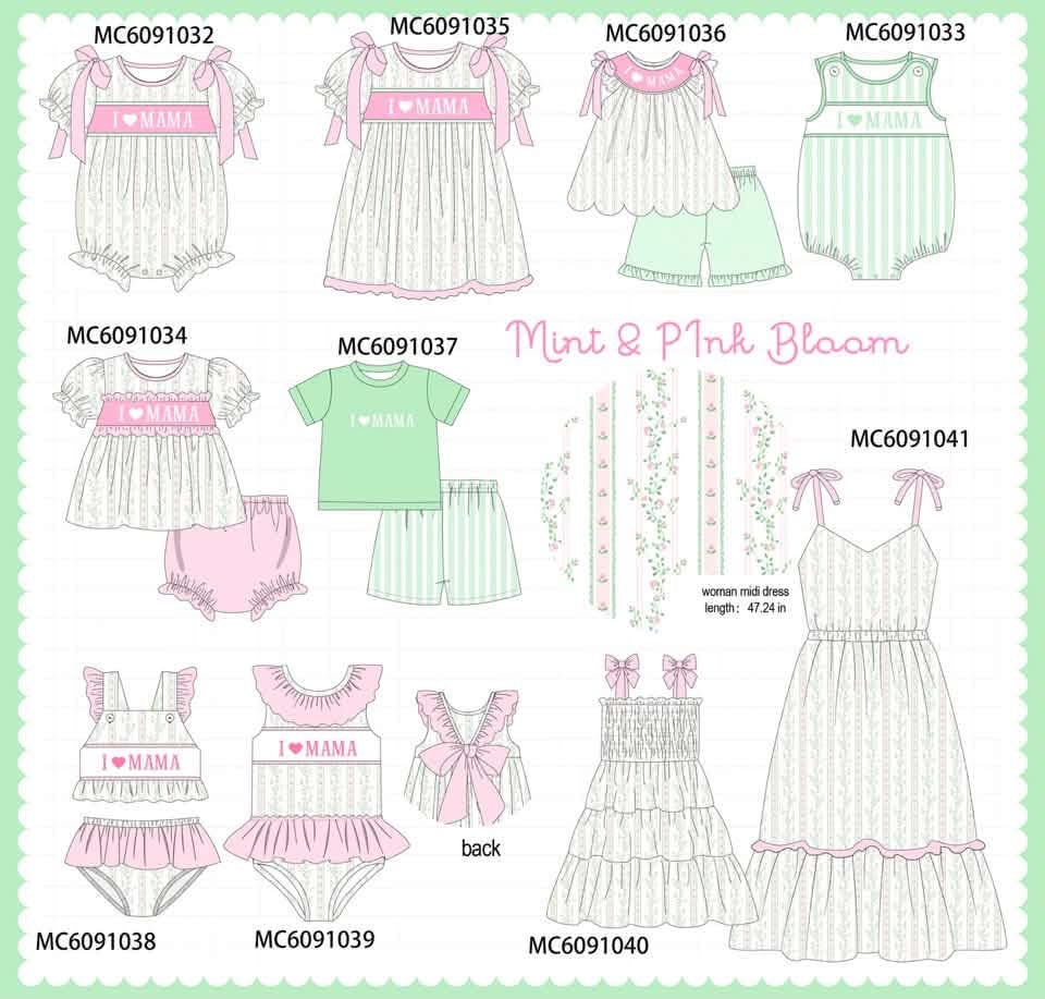 Mint and pink bloom eta march