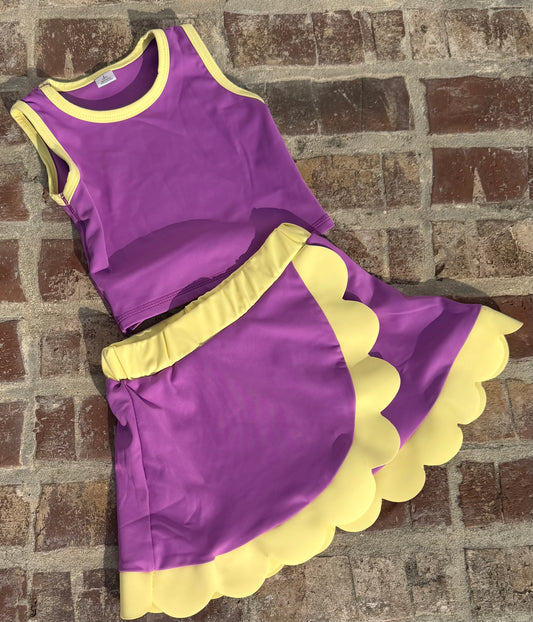 Scallop athletic sets