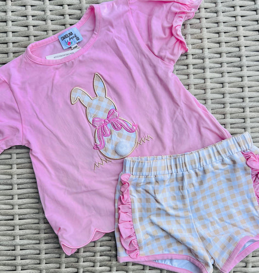 Bow bunny short set