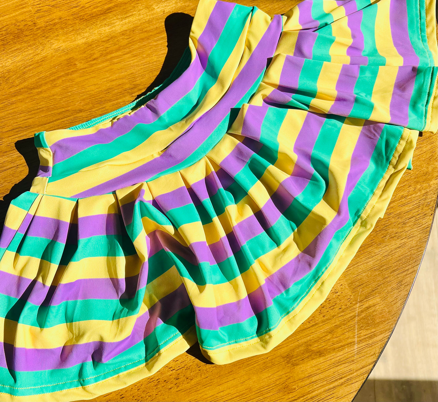 Mambo stripe athletic skort