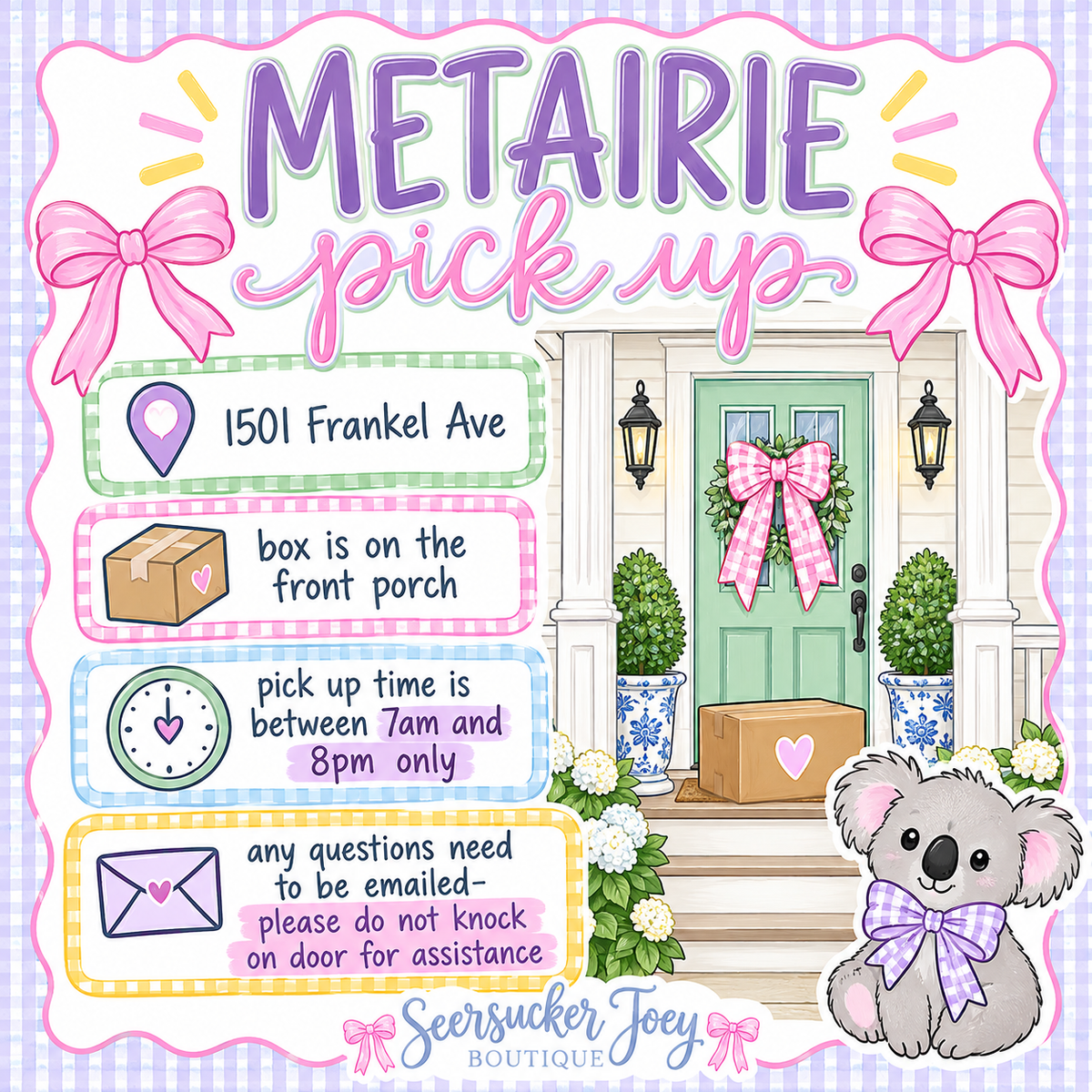 METAIRIE PICK UP