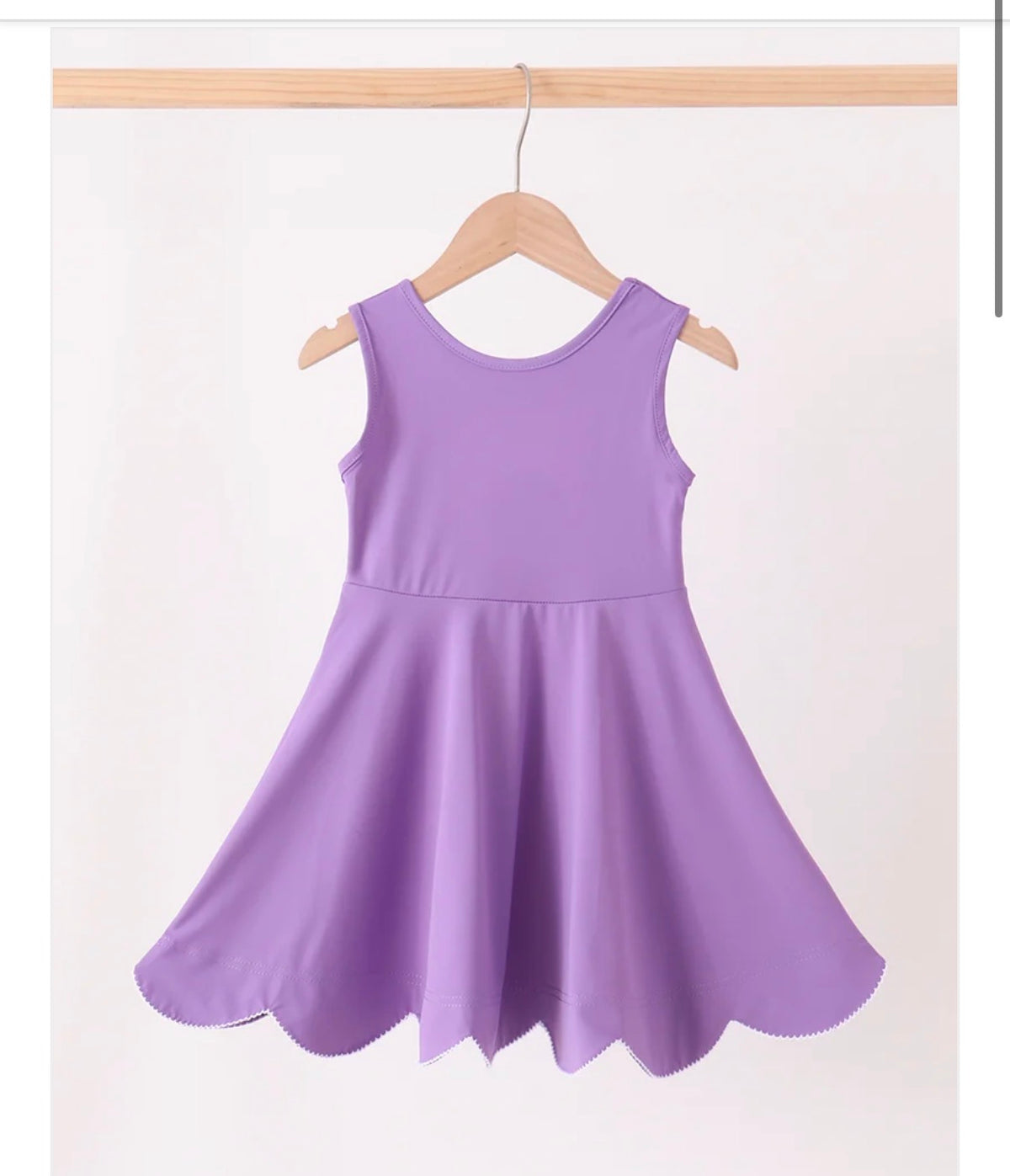 Lavender scallop dress