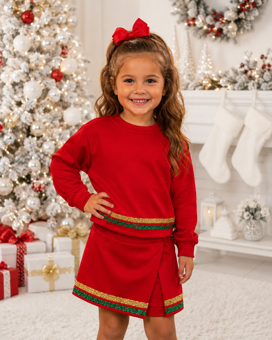 Santa baby sequin stripe set eta Nov