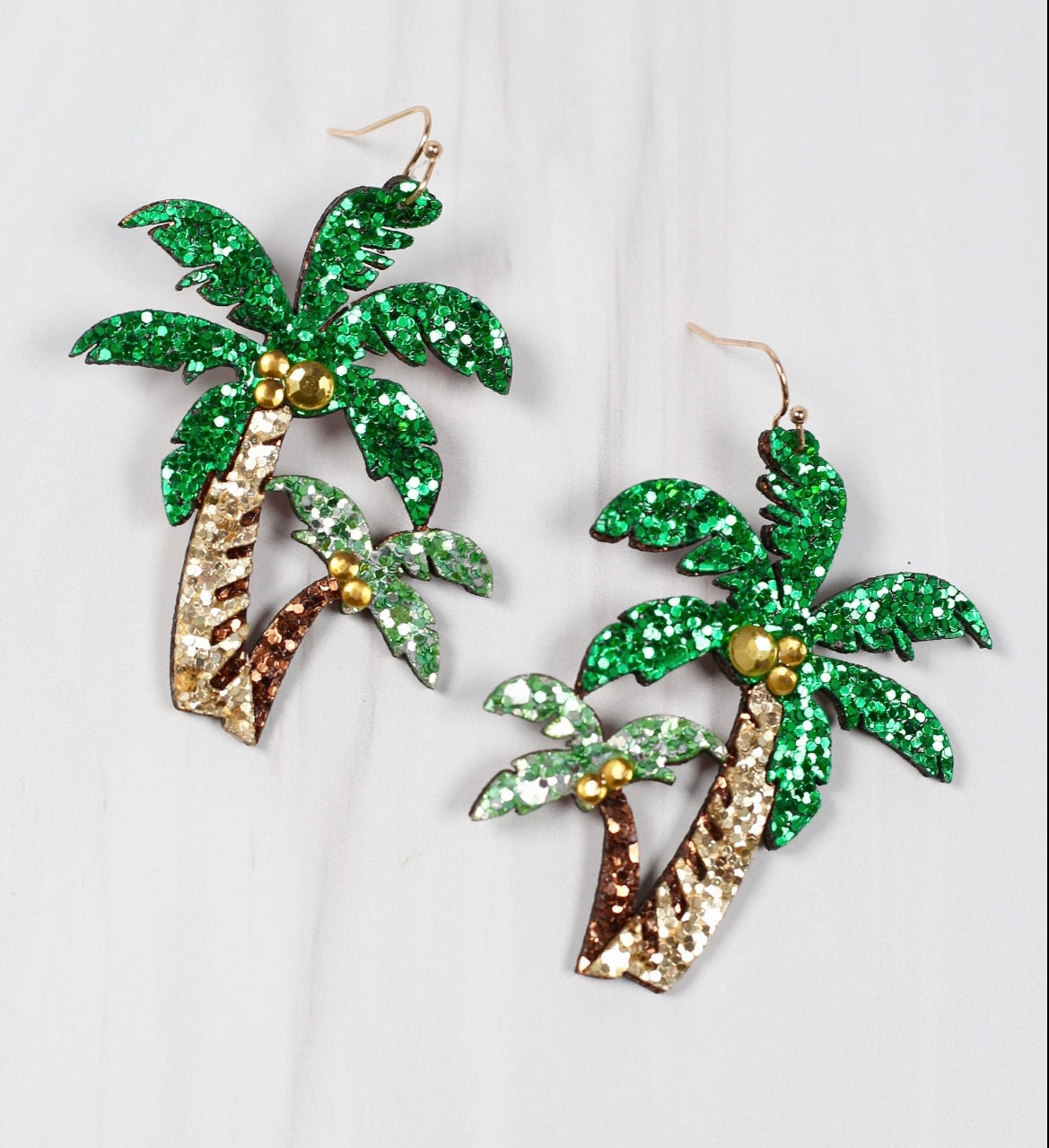 Tropical Tree Earrings