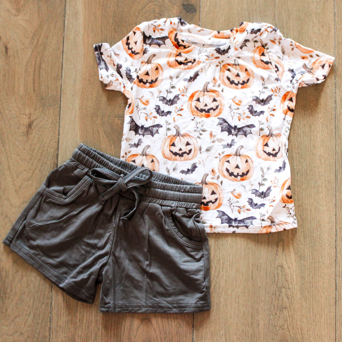 Jack o lantern bamboo set