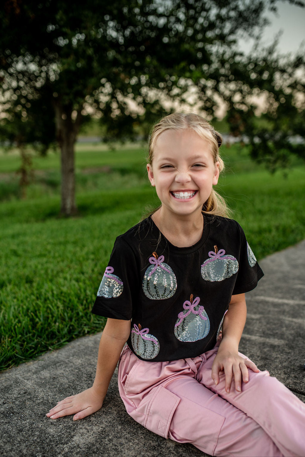 Pumpkin Bow Tee