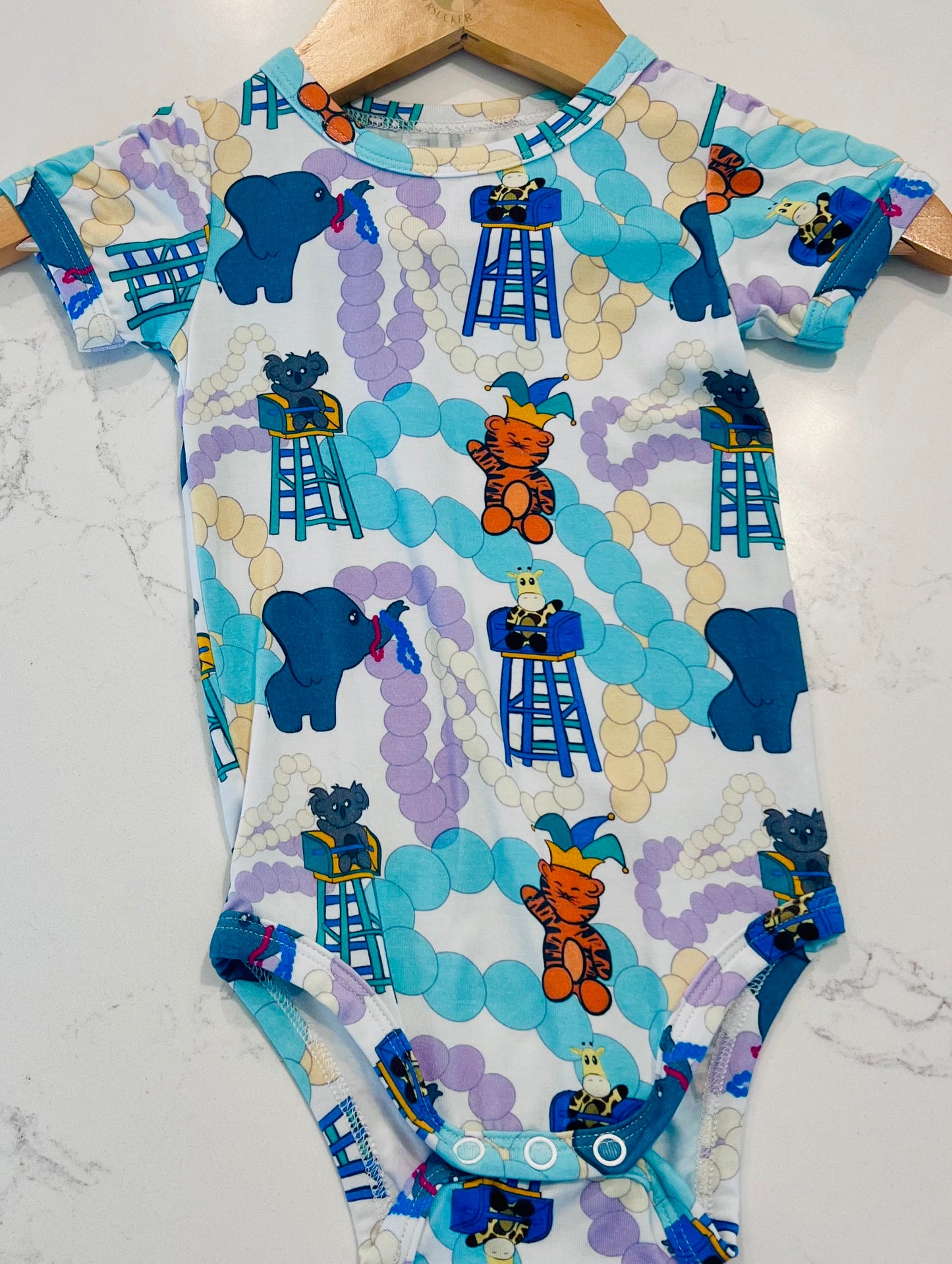 Jungle mambo bamboo onesie
