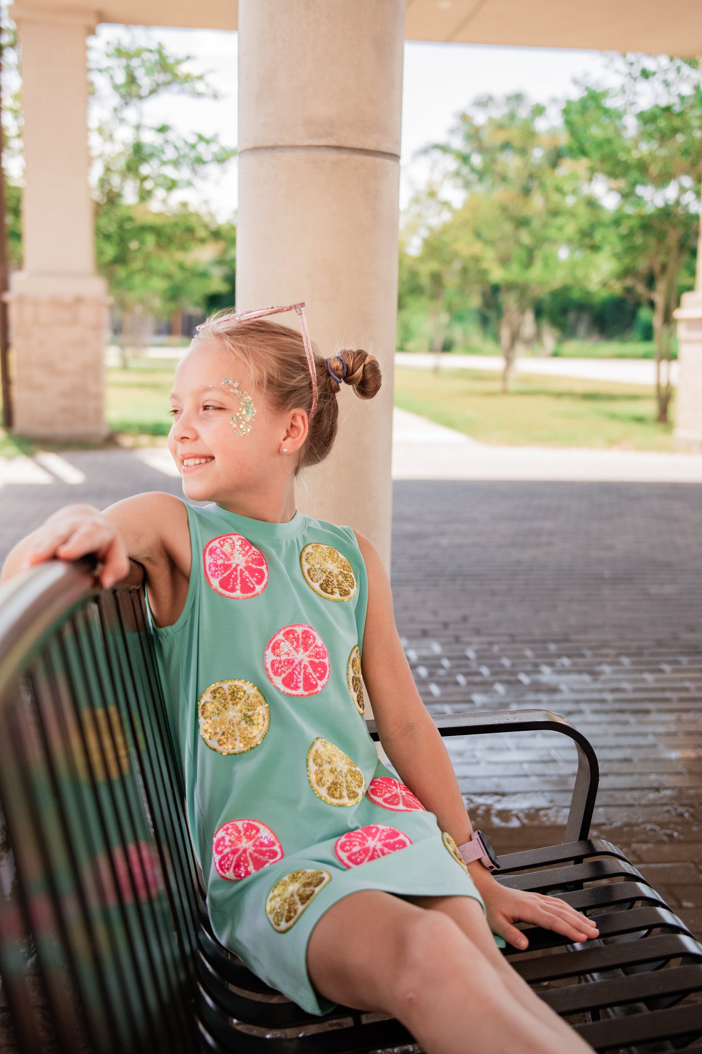 Summertime sequin citrus Dress