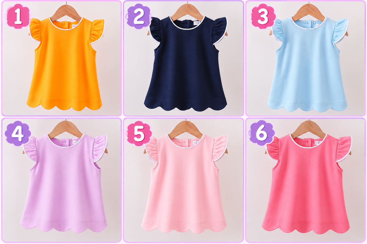 Flutter sleeve top