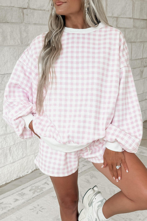 Gingham lounge set