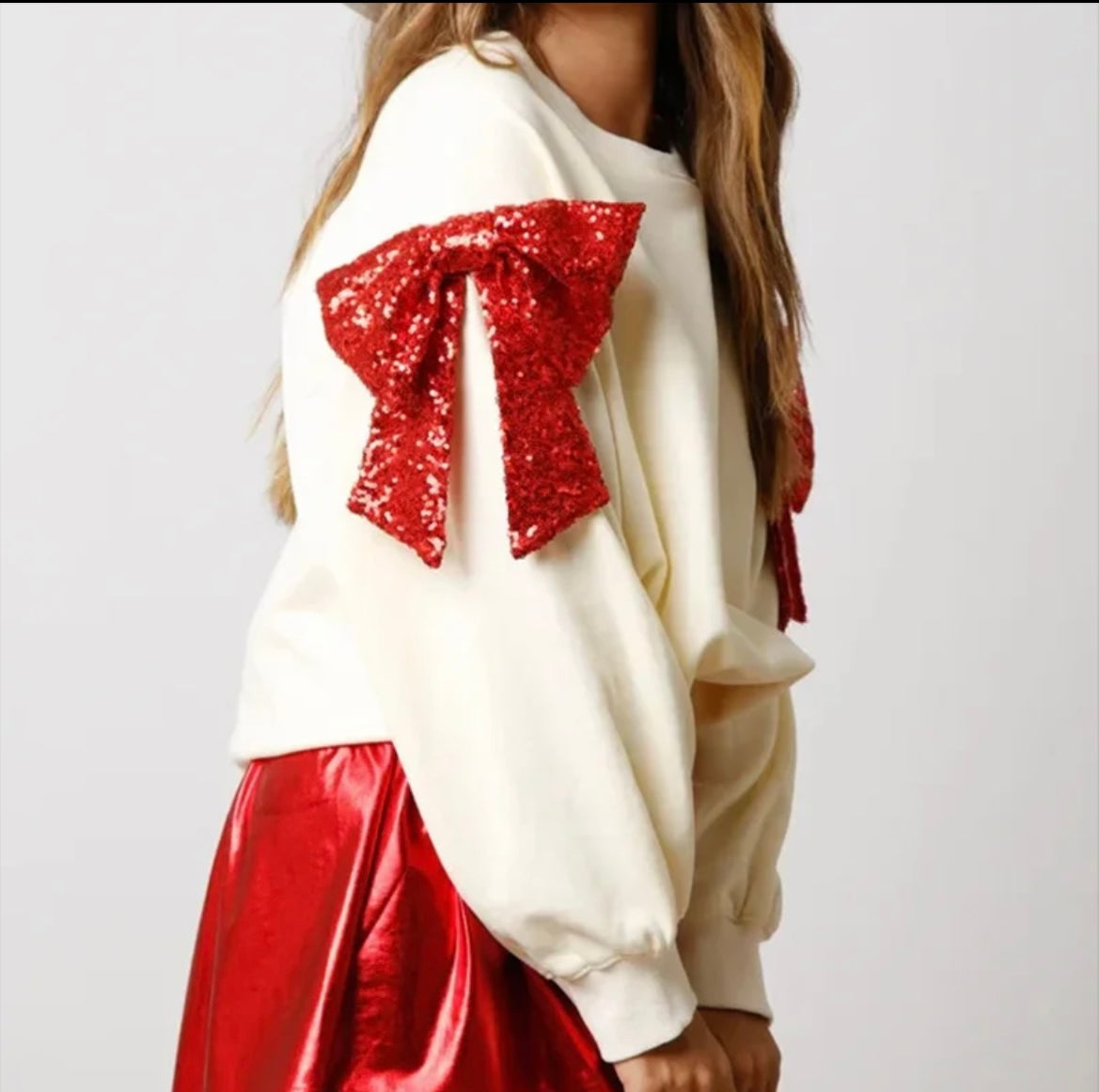 Red Bow Sweatshirt