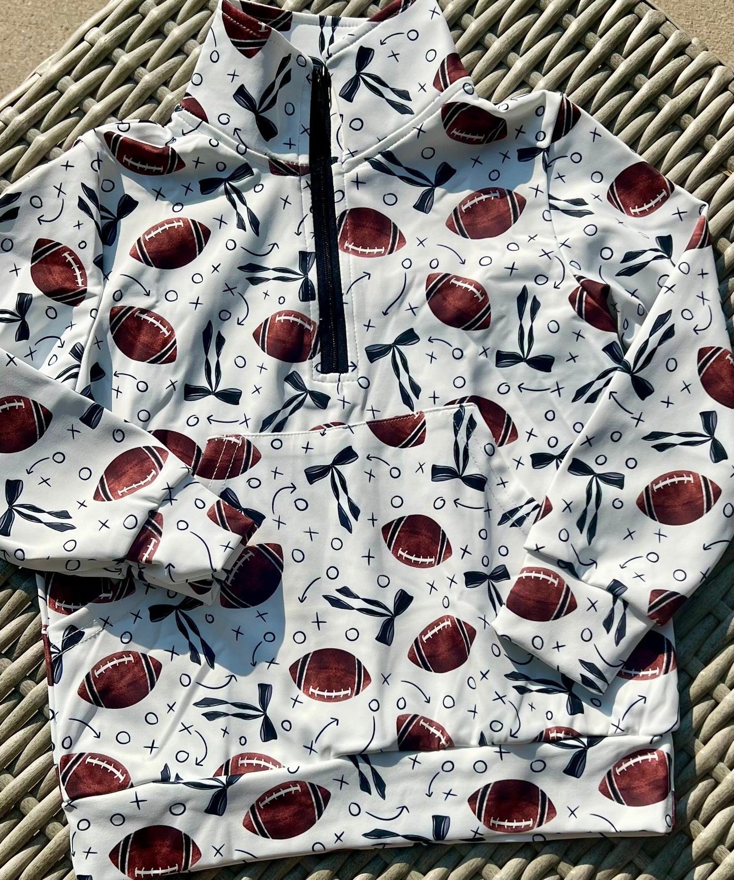 Bows cheer pullover