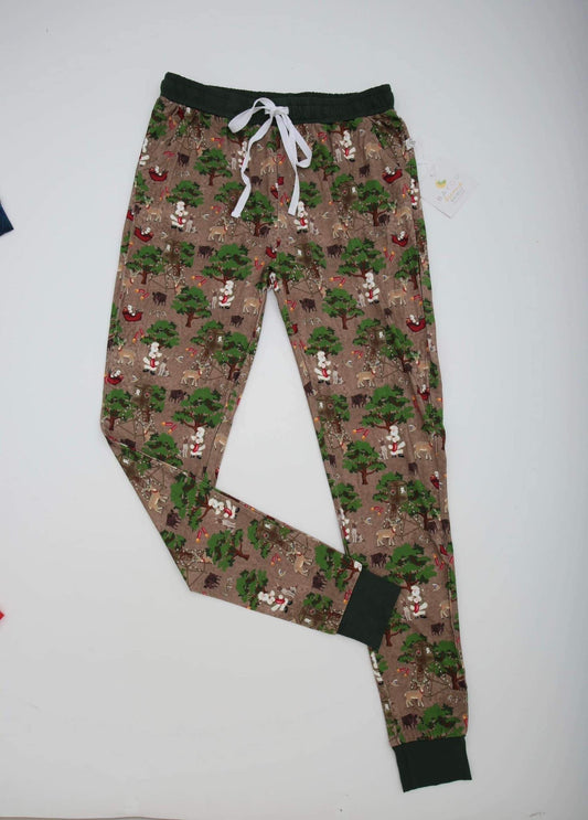 Hunting Christmas bamboo joggers