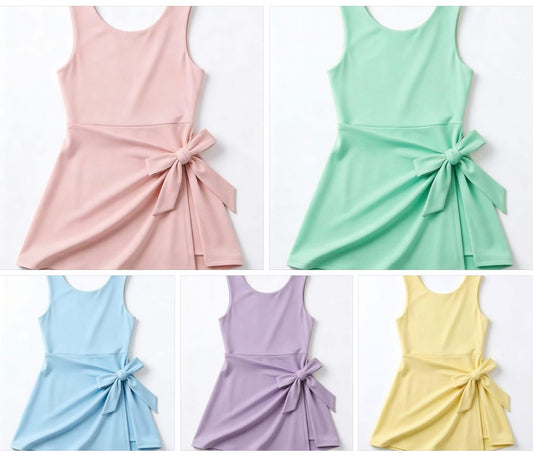 Pastel athletic wrap dress eta July