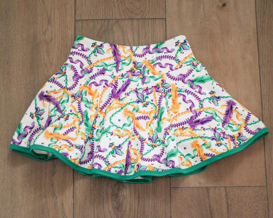 Mardi beads skort
