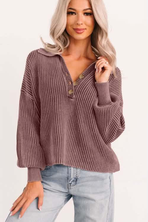 Ribbed collar top eta sept