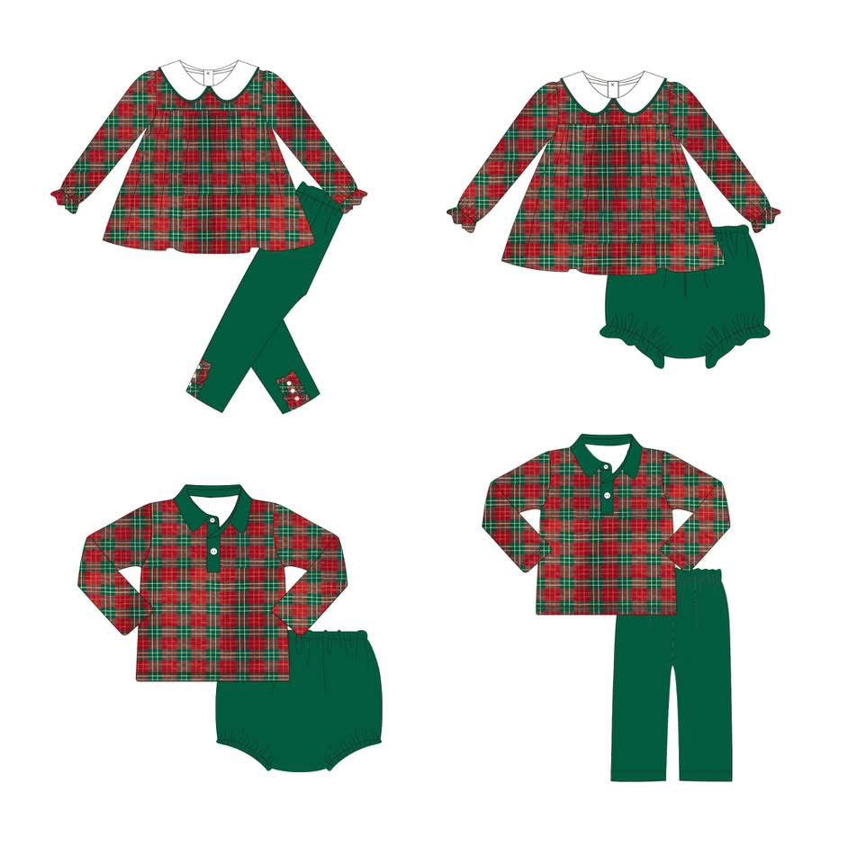 Christmas gingham eta oct