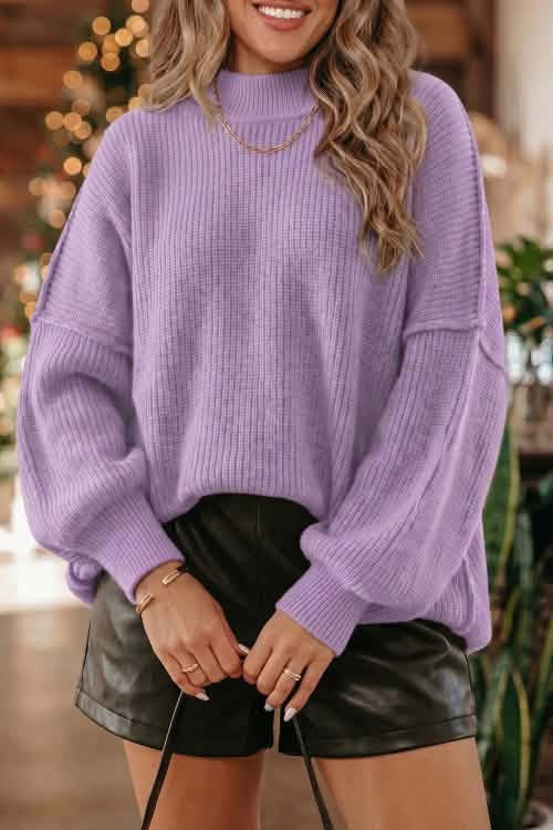 Oversized lavender sweater eta sept