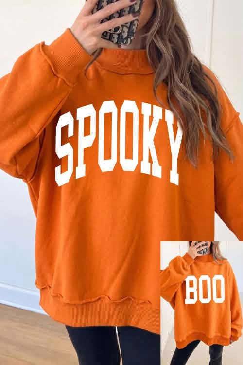 Reversible spooky sweatshirt eta sept