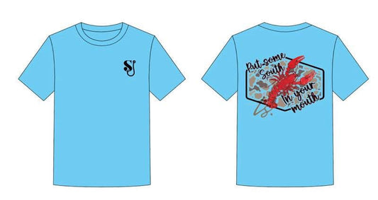 Boys dry fit crawfish tee eta march