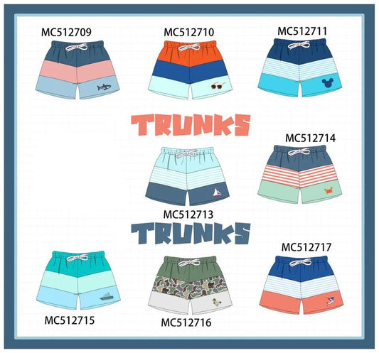 Summer trunks eta late June