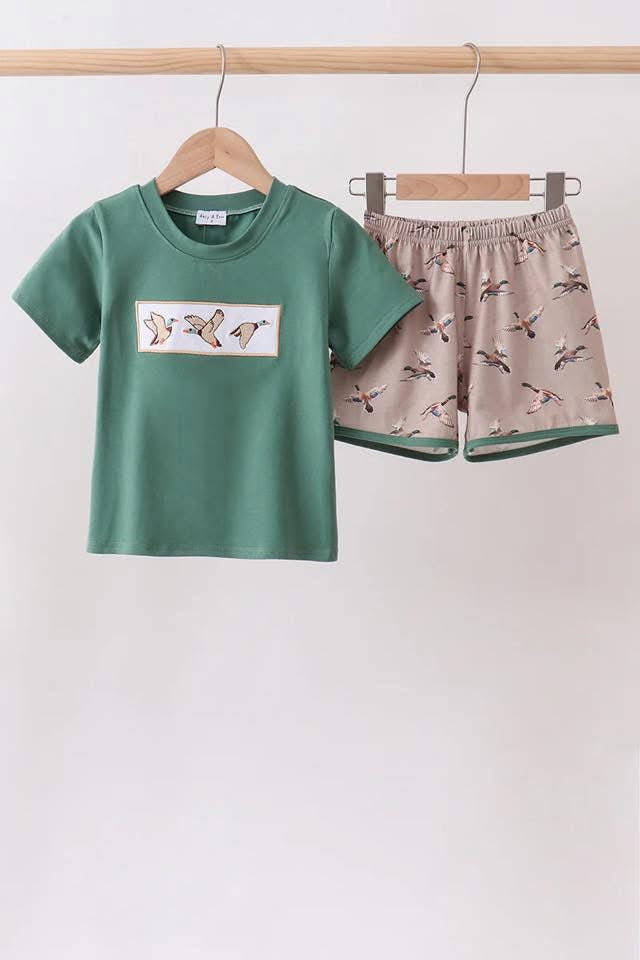 Hunter green duck set 18m